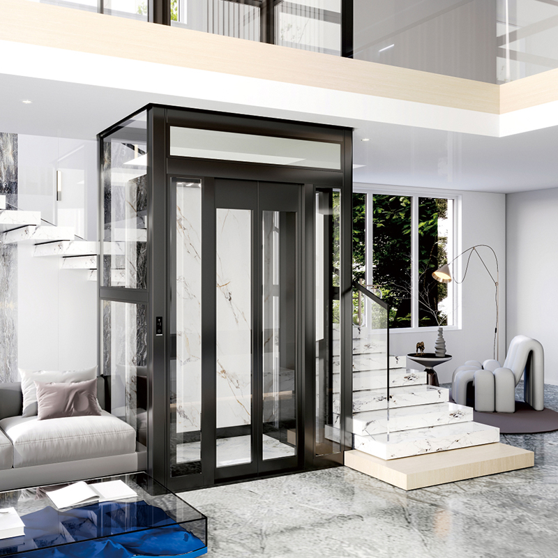 Home elevator for villas and modern houses with compact design and quiet operation
