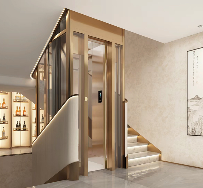 Custom home elevator for villas with elegant design and smooth operation